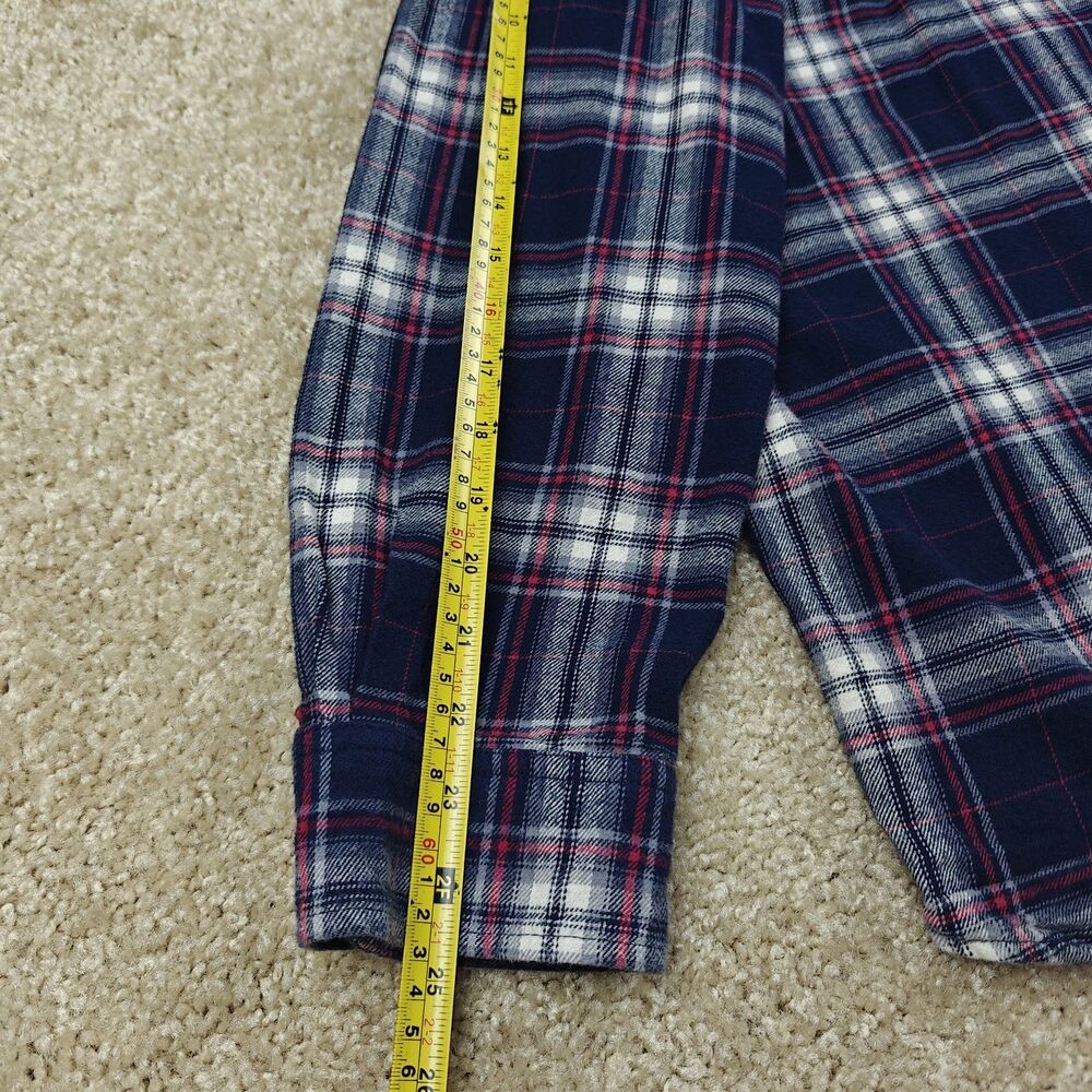 Weatherproof Plaid Flannel Shirt Men's XXL Blue Cozy Soft Utility Classic Cotton - Picture 9 of 9